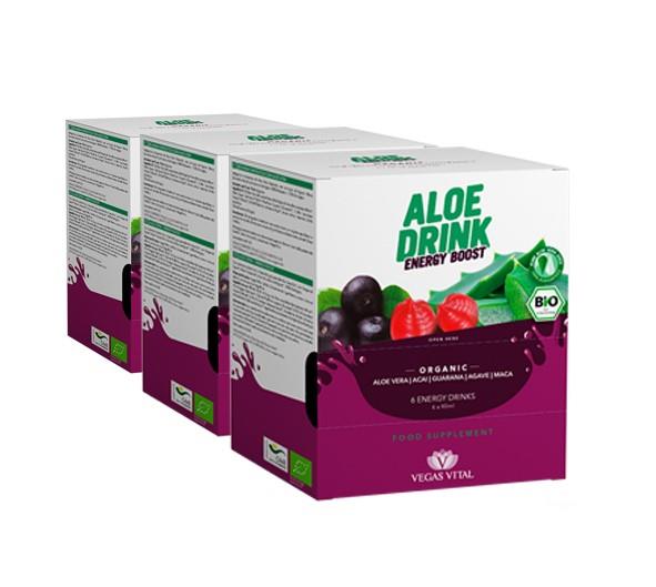 Aloe Drink Energy Boost (3x 6er Pack)