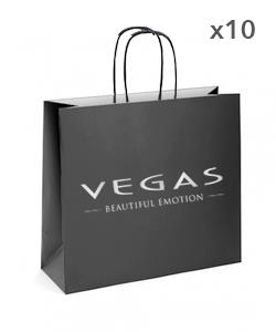 Bolsas de papel Vegas peqeuña (10x)