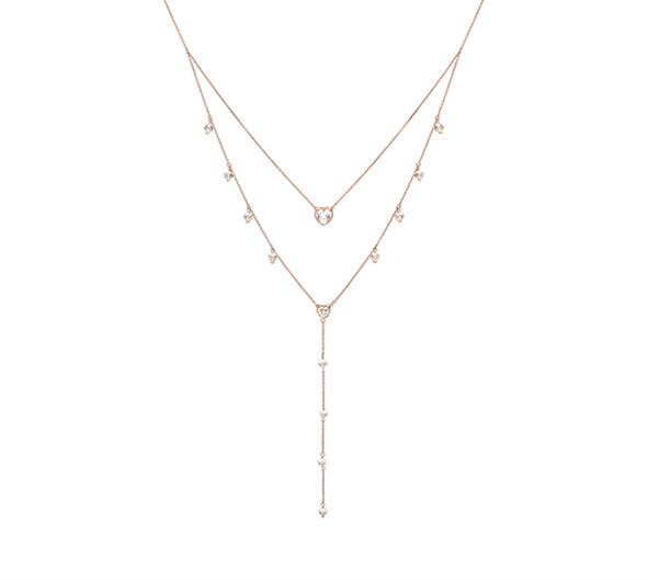 Y-Shaped Necklace "Heart"